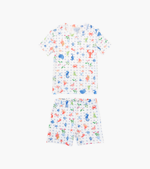 The Tiny Lou PJ Set - Nantucket Seas