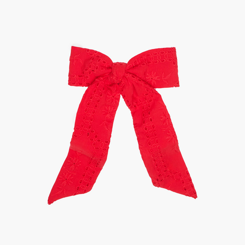 The Belle Bow - Cherry Trellis Broderie