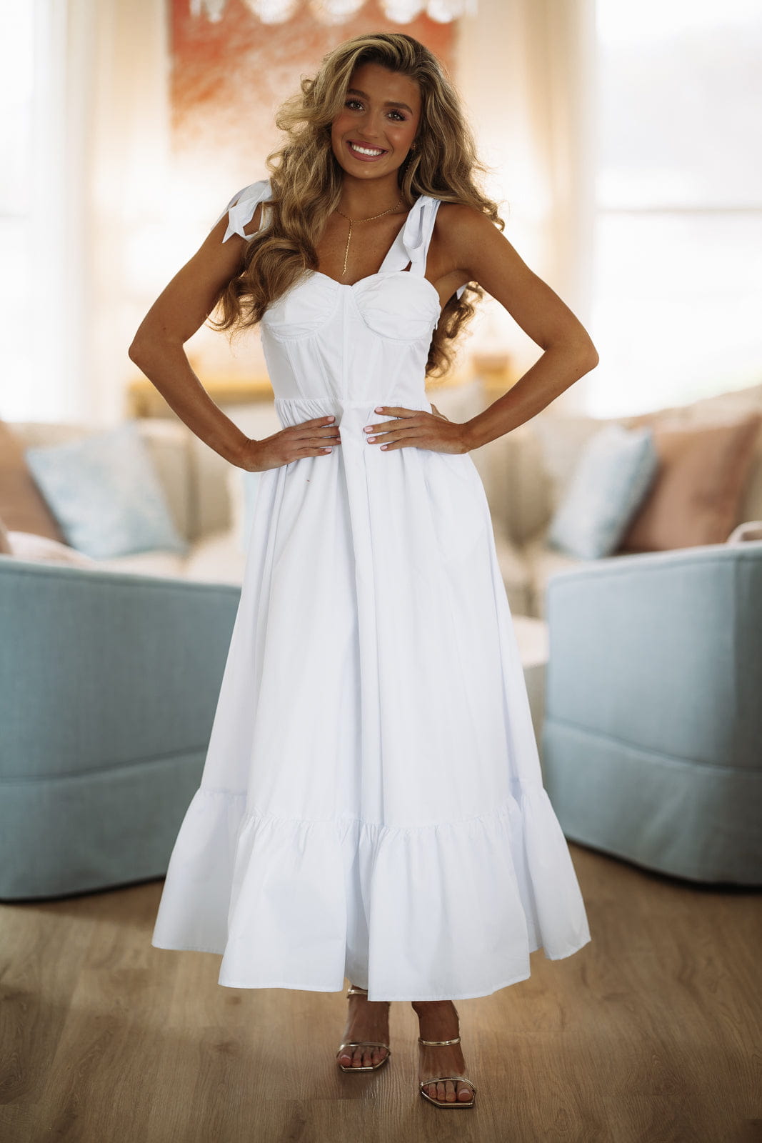 Hopelessly Yours Maxi Dress - White