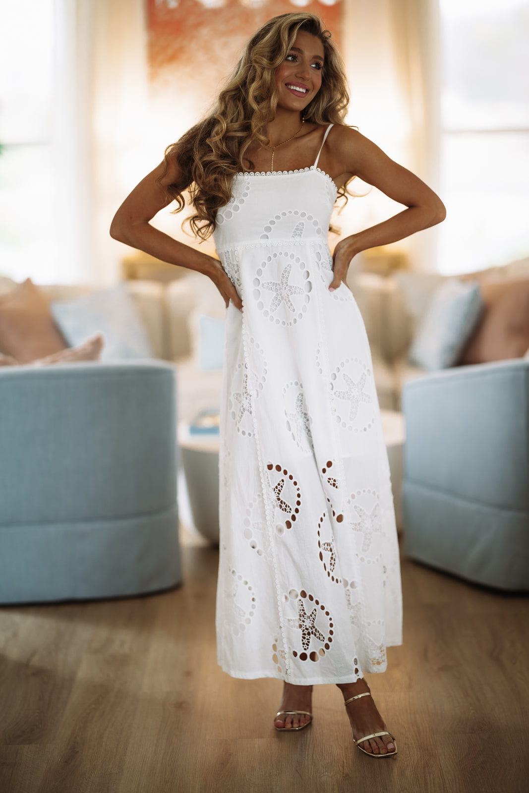 Happy Days Ahead Maxi Dress - White