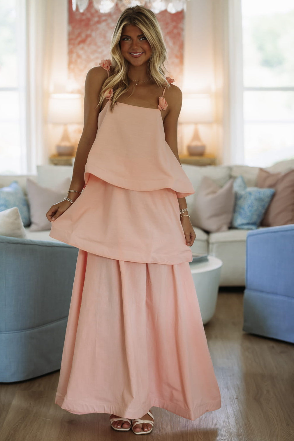 Darling Dreamer Maxi Dress - Pink