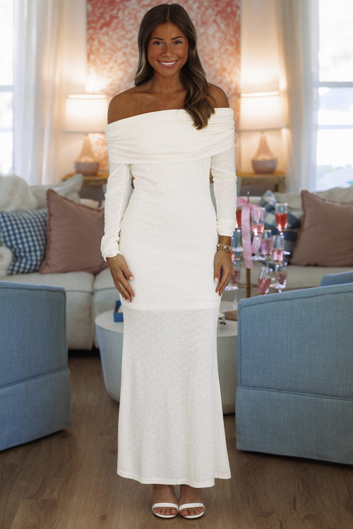 Testing The Waters Maxi Dress - Ivory