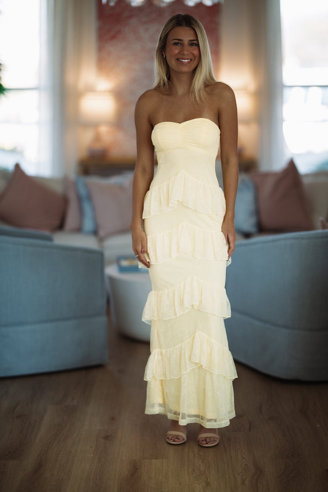 Dreams in Motion Maxi Dress - Butter Yellow