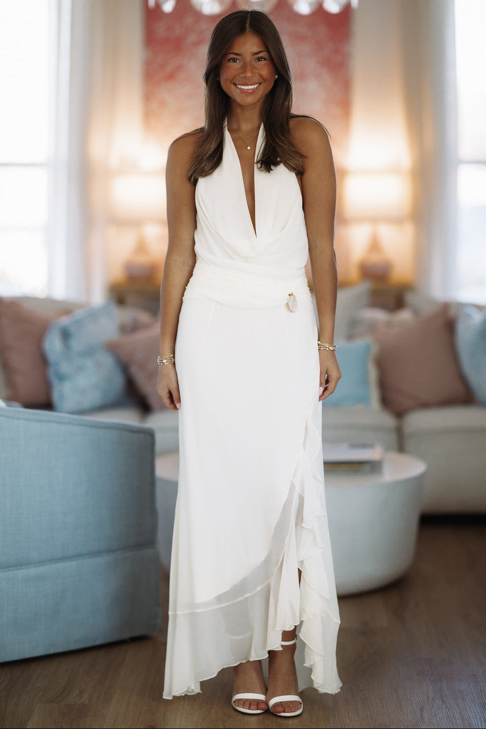 Back In Love Maxi Dress - Cream
