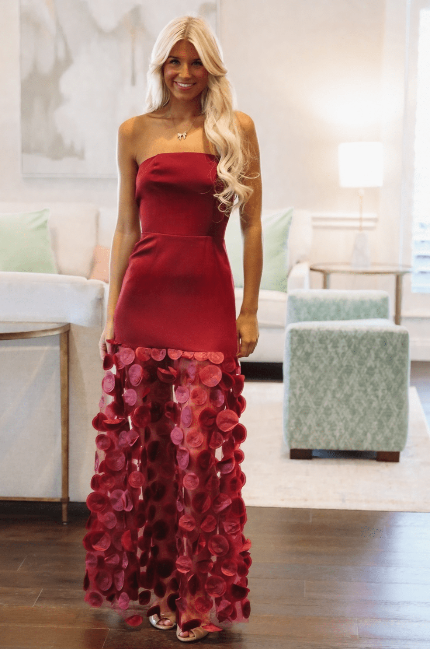 Bordeaux Nights Maxi Dress - Wine