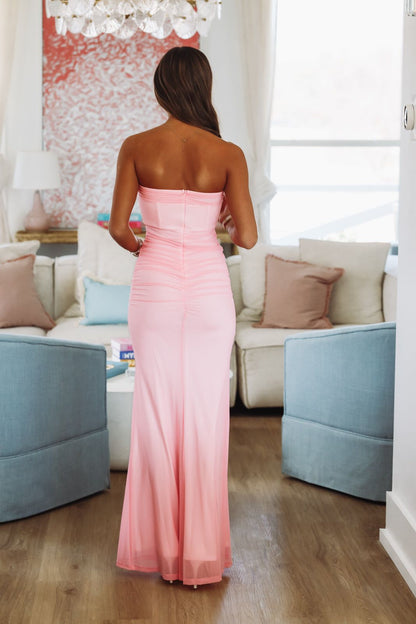 Peony Pink Maxi Dress - Pink