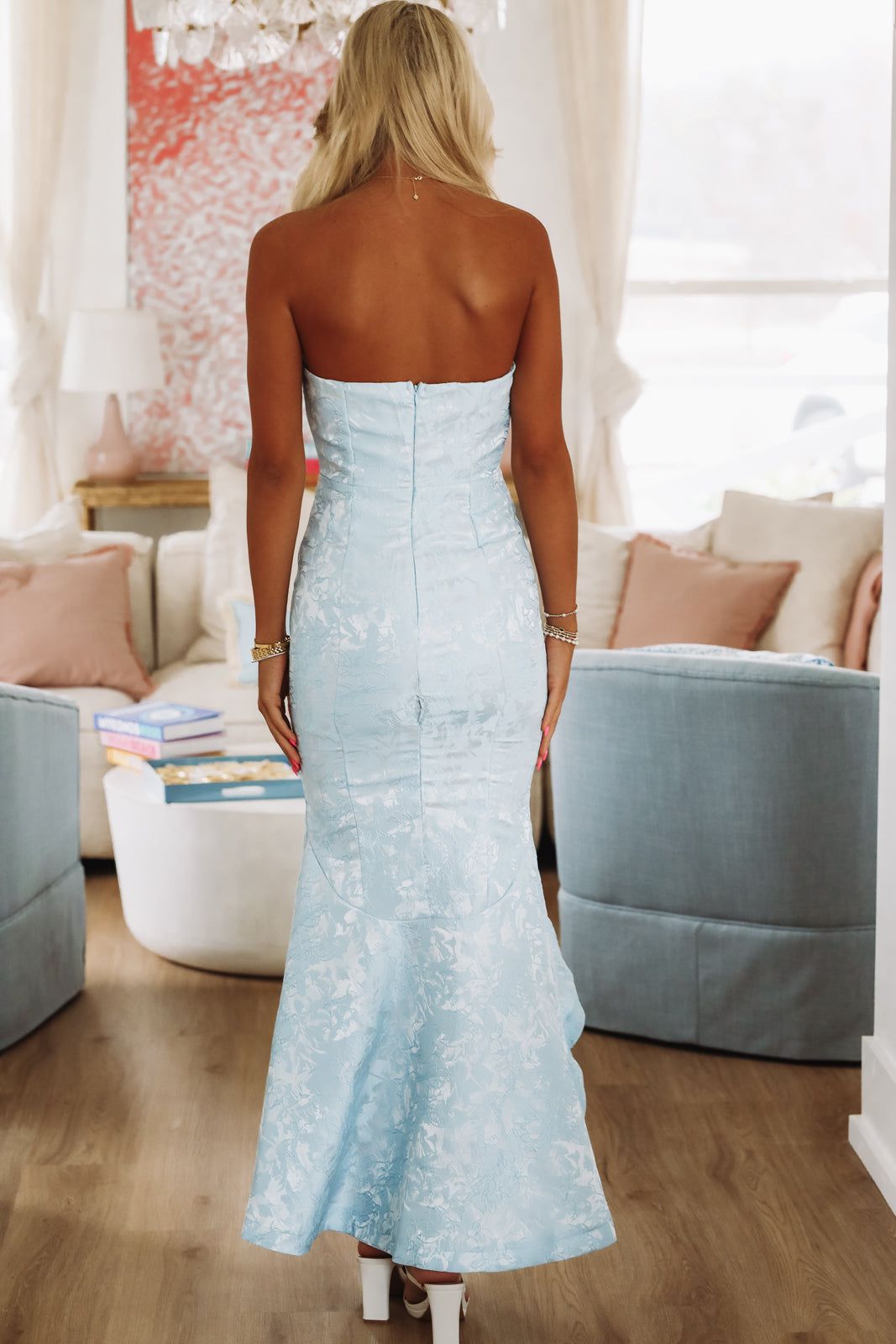 Sashay and Shine Maxi Dress - Blue