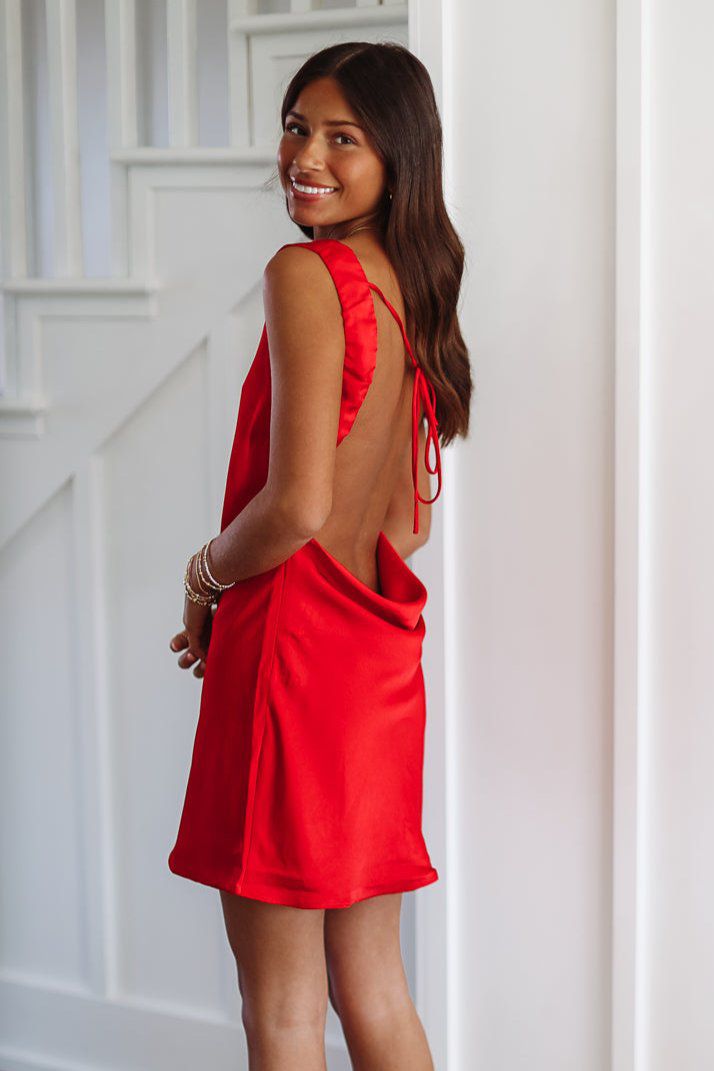 Show Stopper Mini Dress - Red