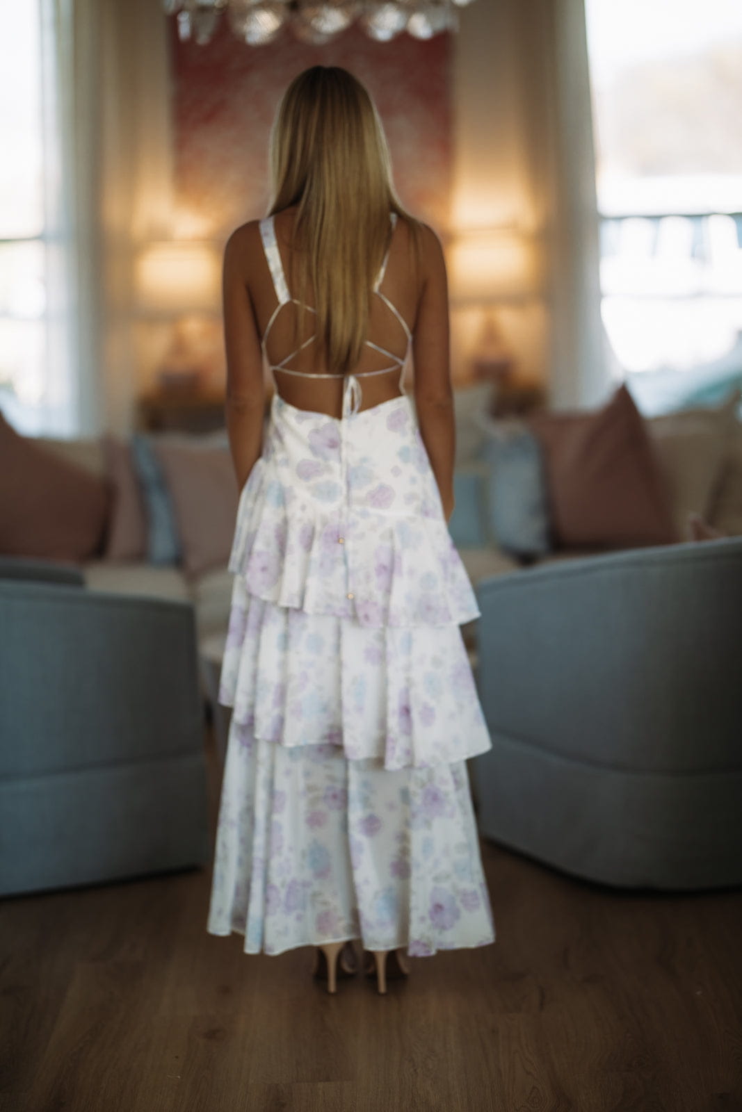 Rhythm & Bloom Maxi Dress - Lilac Purple