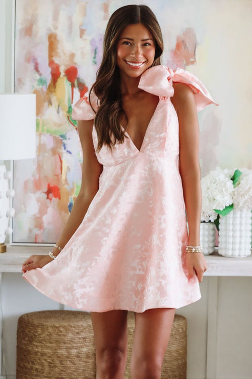 Take the Date Mini Dress - Pink