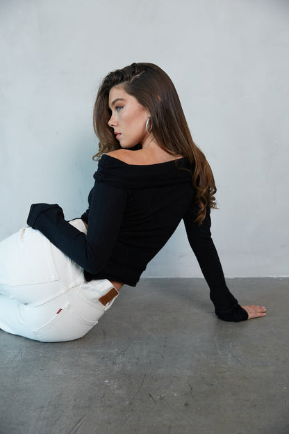 Kate Asymmetrical Sweater Top