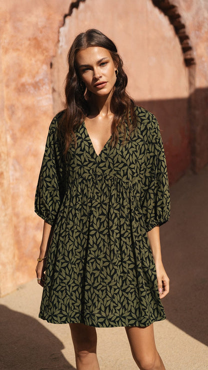 Mini Dress Nysa - Petaline black