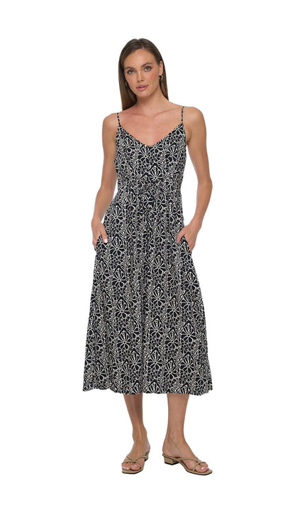 Soller Mio Midi Dress - Magnolia Black
