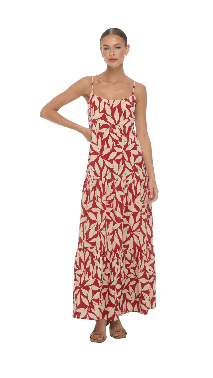 The Lifestyle Heiva Maxi Dress - Laleen Red