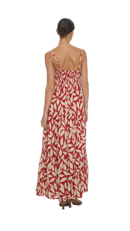 The Lifestyle Heiva Maxi Dress - Laleen Red
