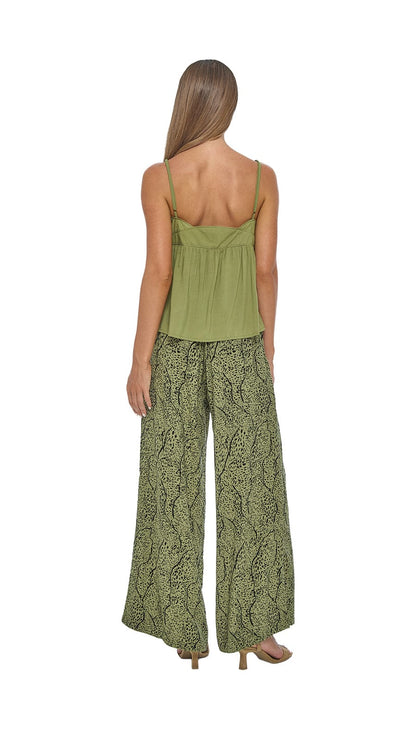 Wide Leg Johanna Pants - Savanae Olive