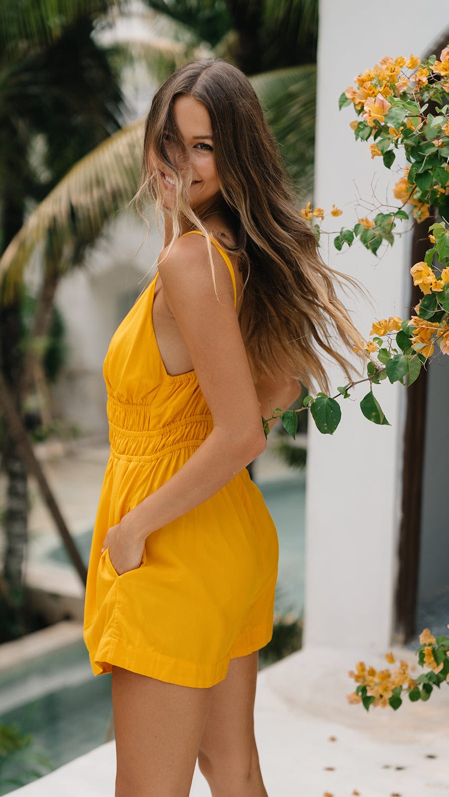Melyne Romper - Cyber Yellow