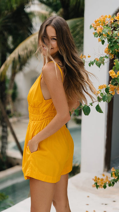 Melyne Romper - Cyber Yellow