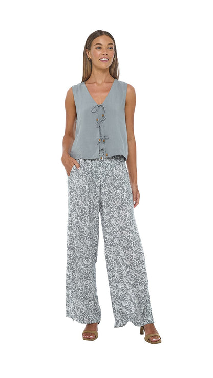 Avelene Vest Top - Solid Grey