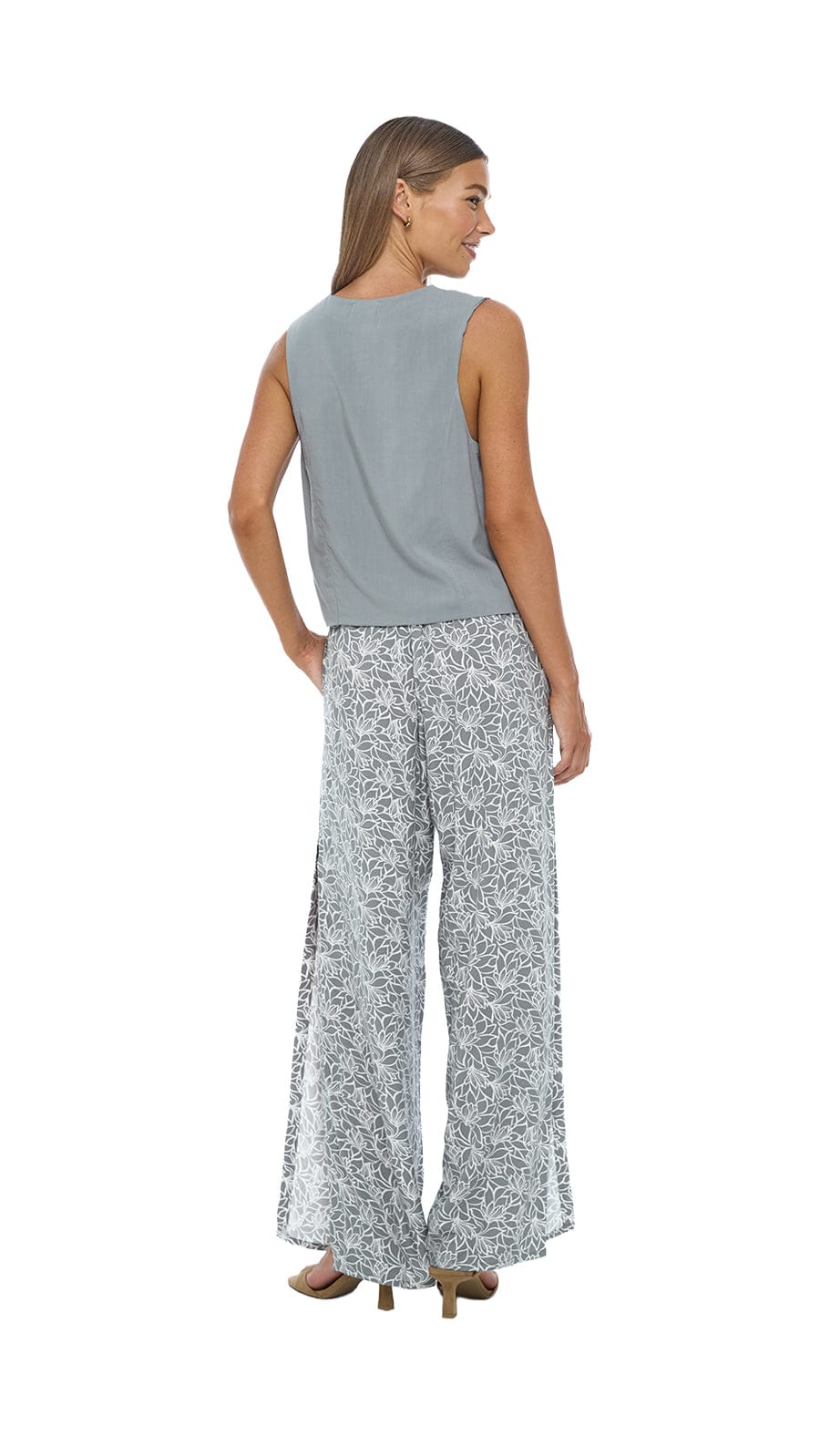 Avelene Vest Top - Solid Grey