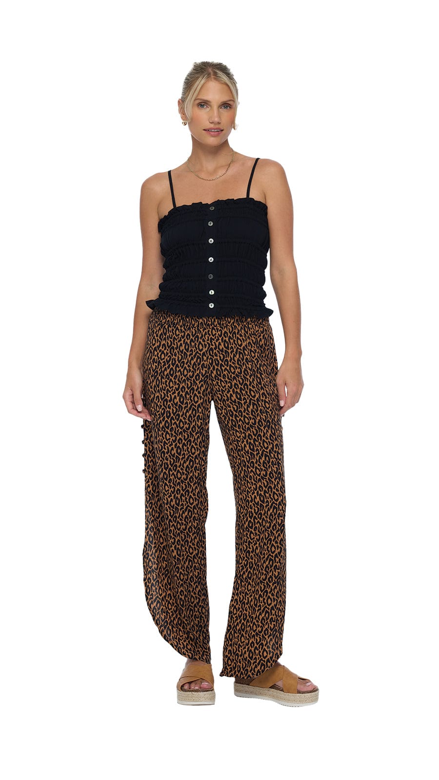 Smocked Top Jovia - Black