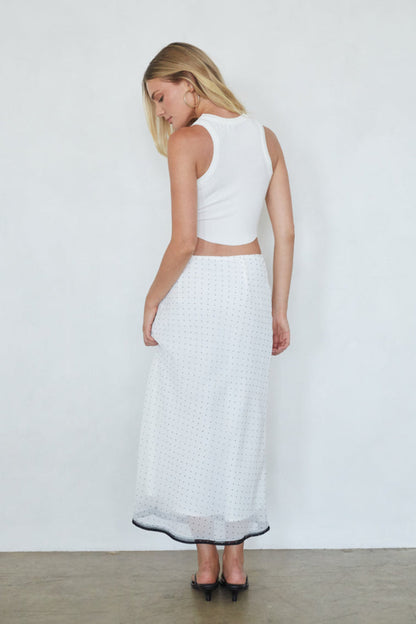 Melissa Polka Dot Midi Skirt
