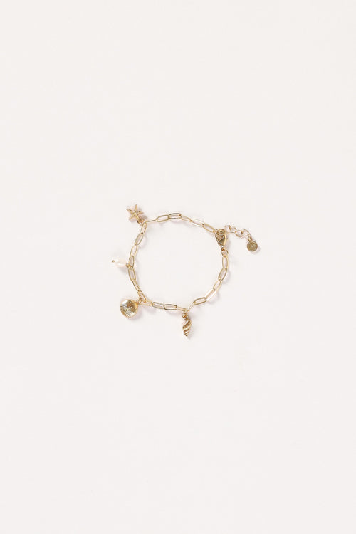 Alice Charm Bracelet - Gold