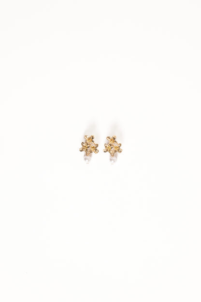 Amani Earrings - Gold/Pearl