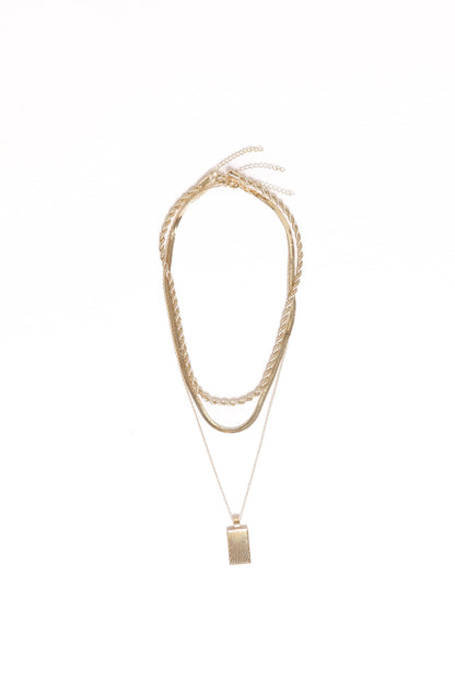 Amber Necklace - Gold