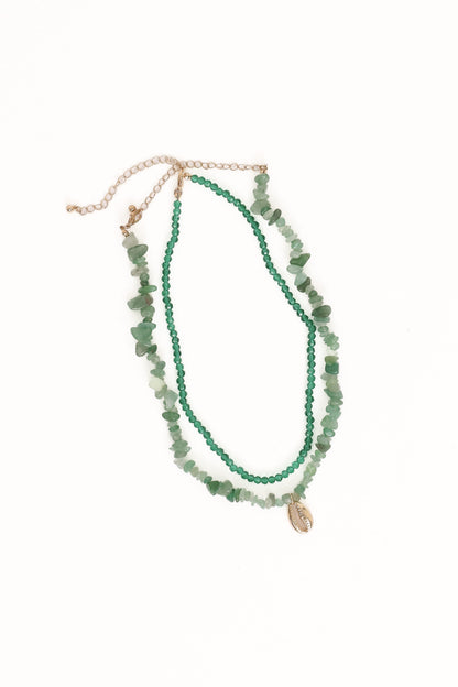 Aquaria Necklace Set - Green