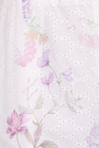 Adams Fitted Pant - Purple Floral