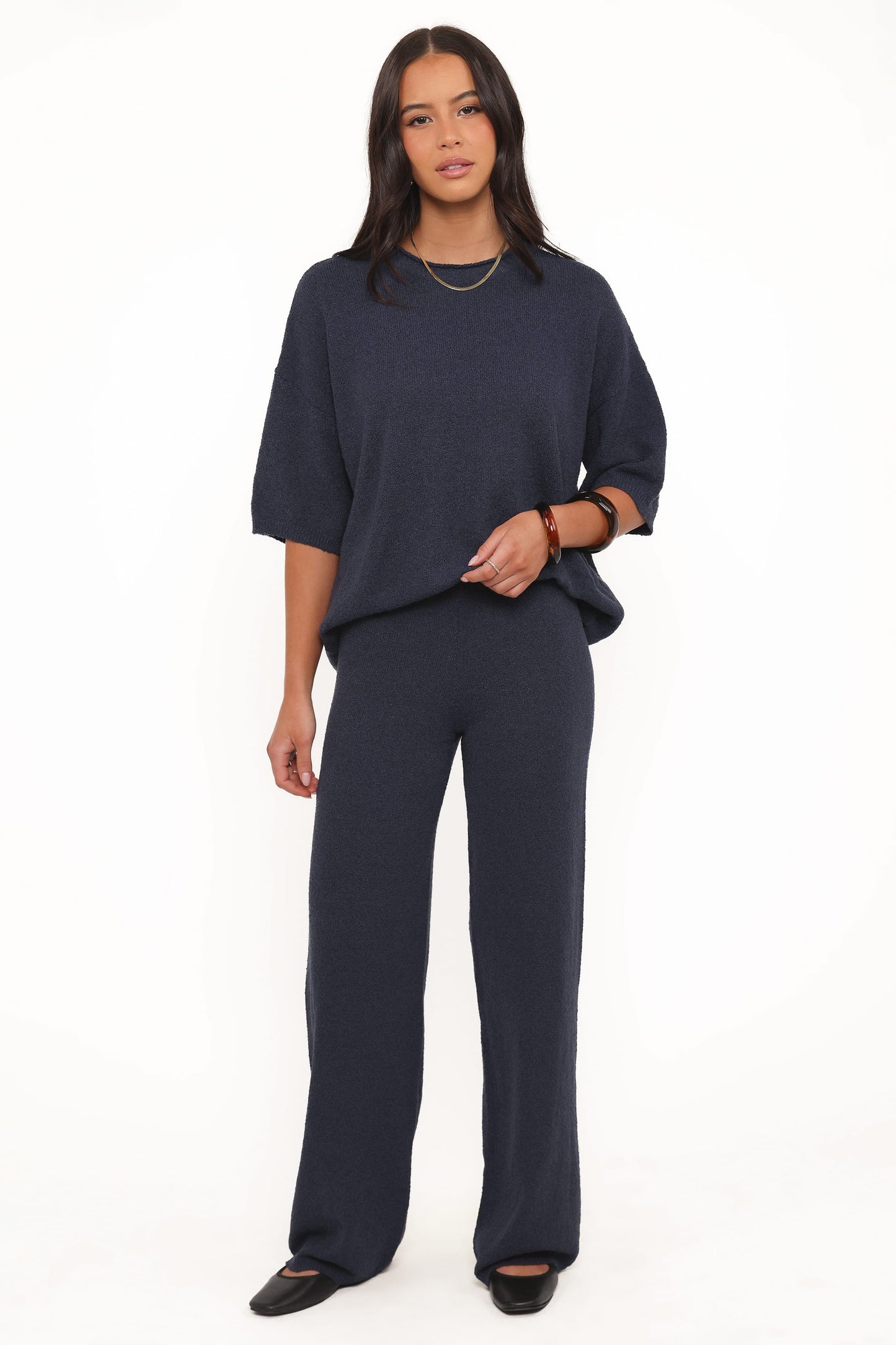 Ashby Knit Pant - Navy