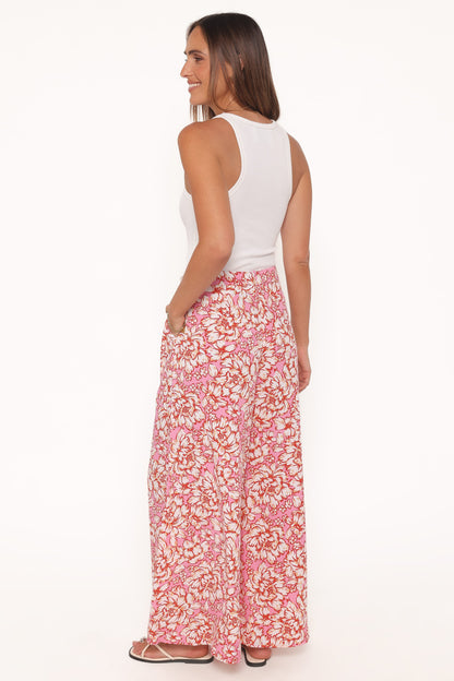 Lessie Pants - Pink Floral