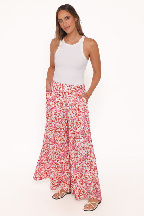 Lessie Pants - Pink Floral