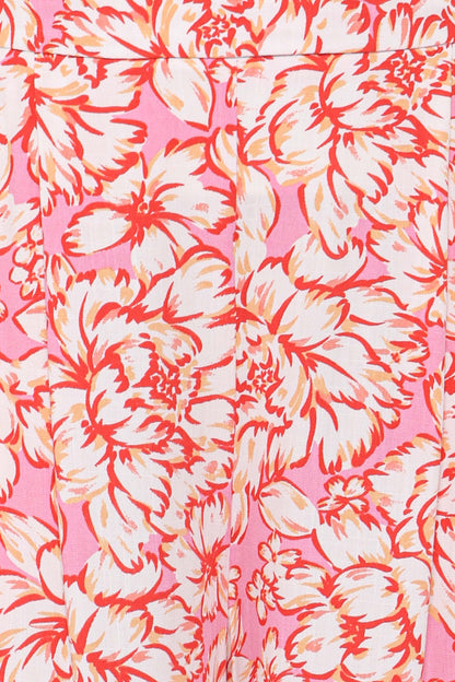 Lessie Pants - Pink Floral