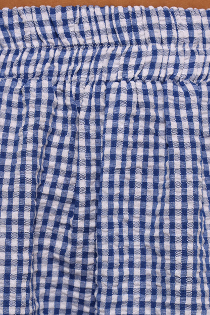 Libby Shorts - Navy Gingham