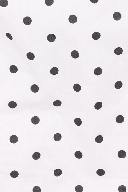 Luna Mini Skirt - White Polka Dot