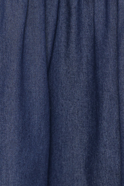 Meadow Midi Denim Skirt - Dark Wash