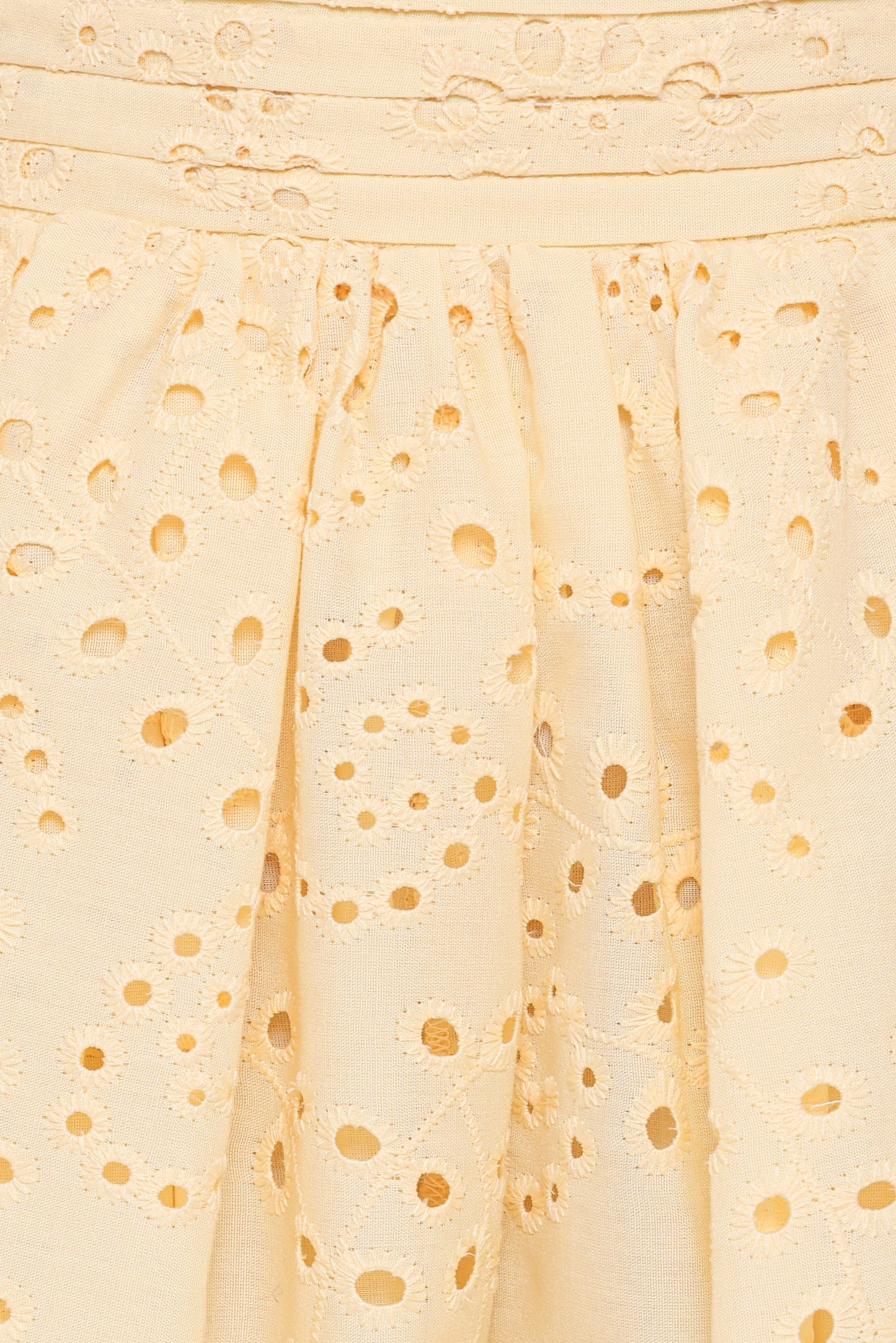 Regina Eyelet Flowy Short - Butter Yellow
