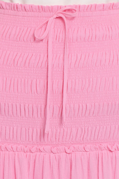 Valerie Drop Waist Maxi Skirt - Pink