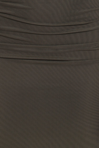 Abbie Off Shoulder Maxi Dress - Olive