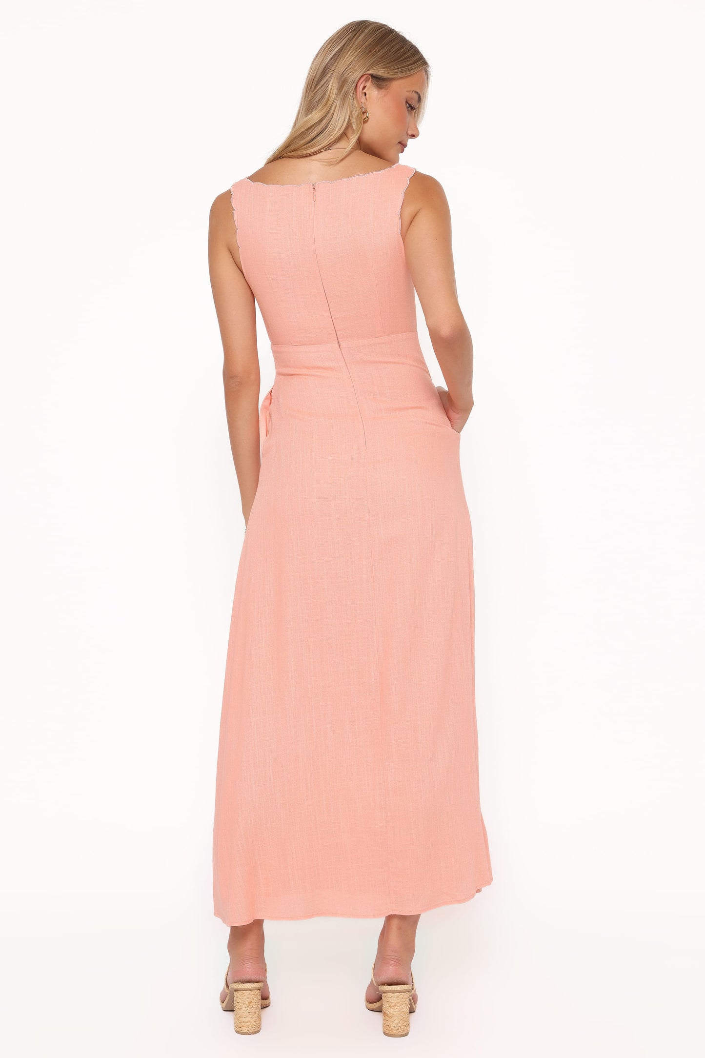 Amalie Maxi Dress - Pastel Peach