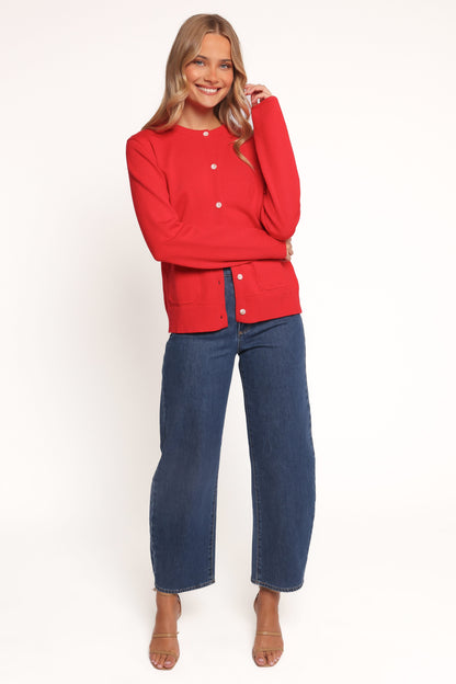 Abner Cardigan - Red