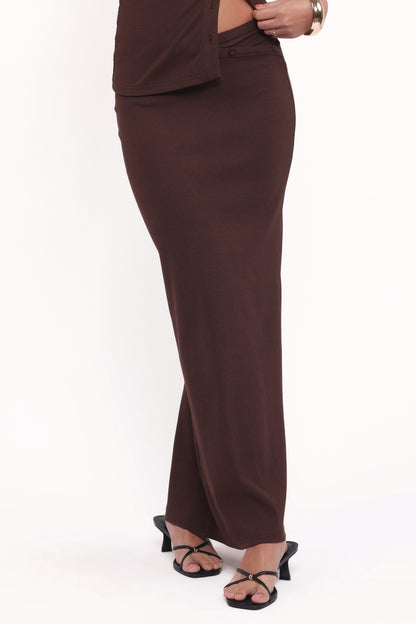 Adeline Two Piece Set - Chocolate