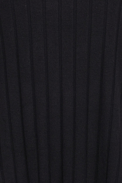 Alix Ribbed Knit Set - Black