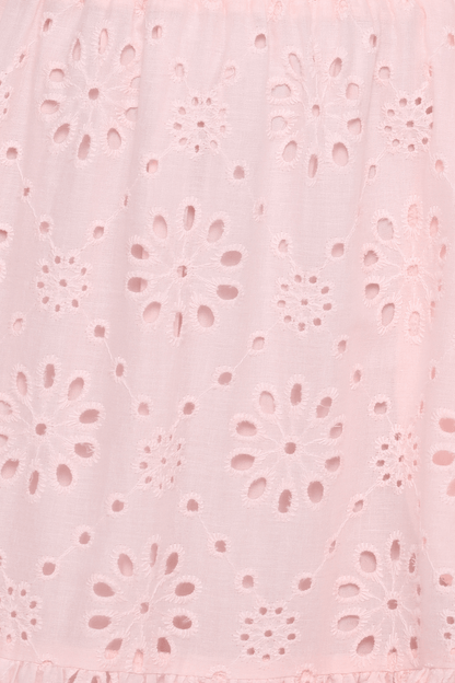 Angelina Skirt Set - Pink Broiderie