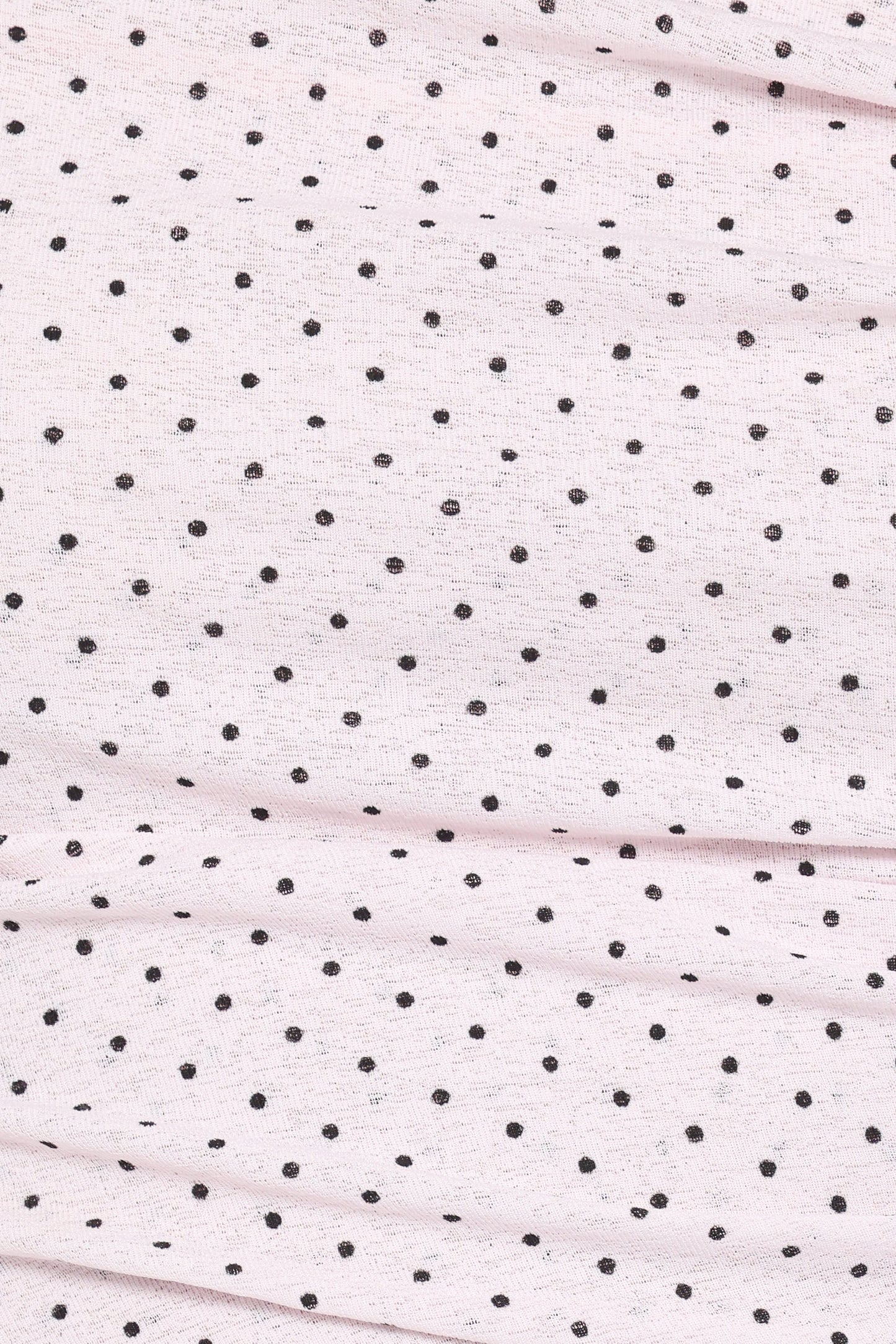 Aaron Off Shoulder Top - Pale Pink Dot