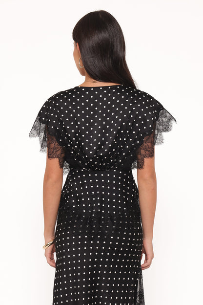 Ailbhe Top - Black Polka Dot