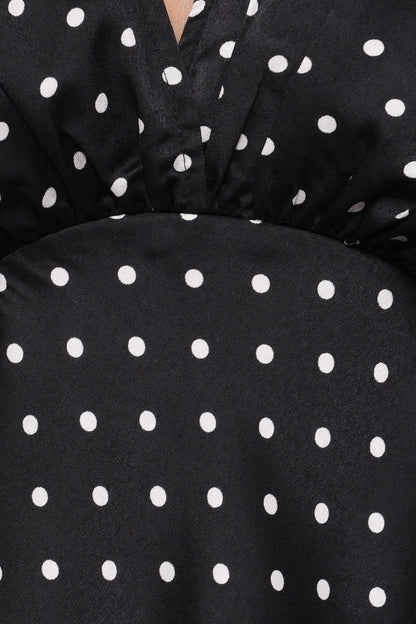 Ailbhe Top - Black Polka Dot