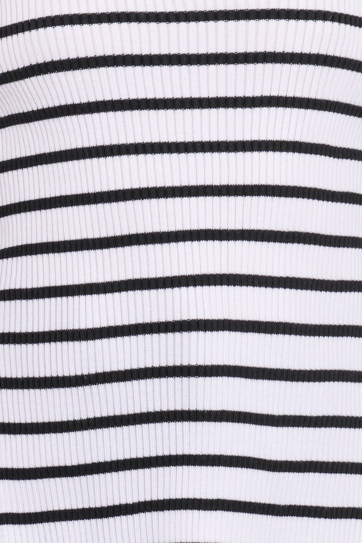 Alvina Knit Top - White Black Stripe